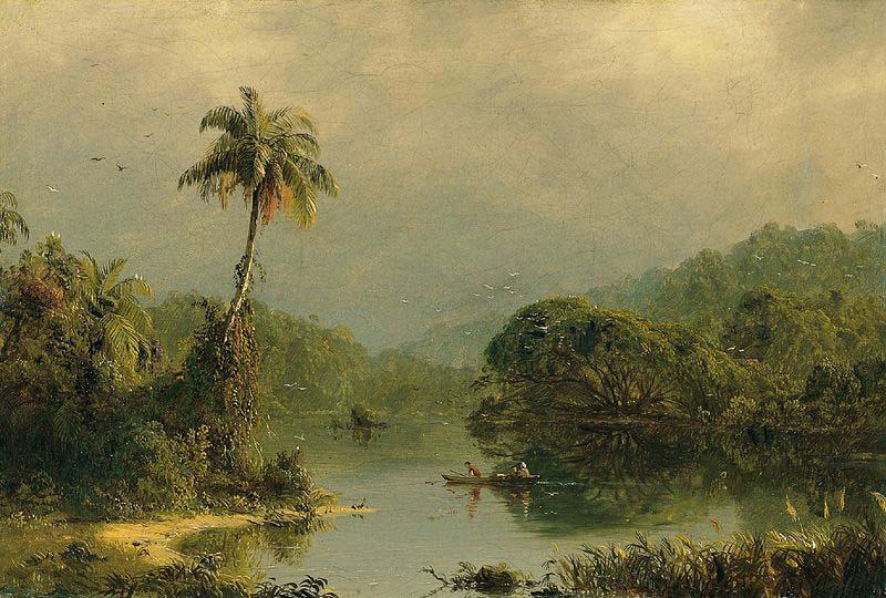 Frederic Edwin Church Tropical Landscape oil painting image